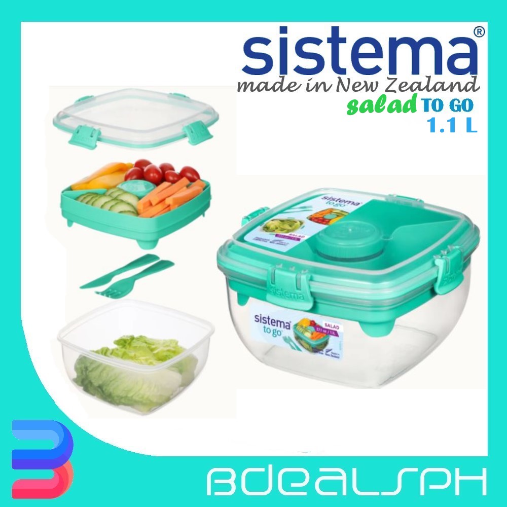 Sistema To Go Collection Yogurt Food Containers 5.07oz Pack of 2 - COLORS  VARY