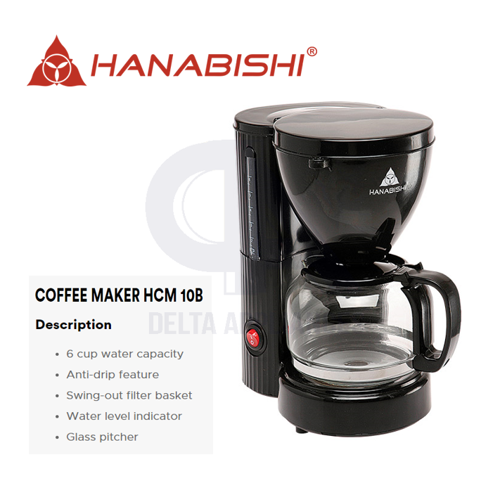 Hanabishi Coffee Maker Original with 1 Year Warranty HCM 10B Lazada PH