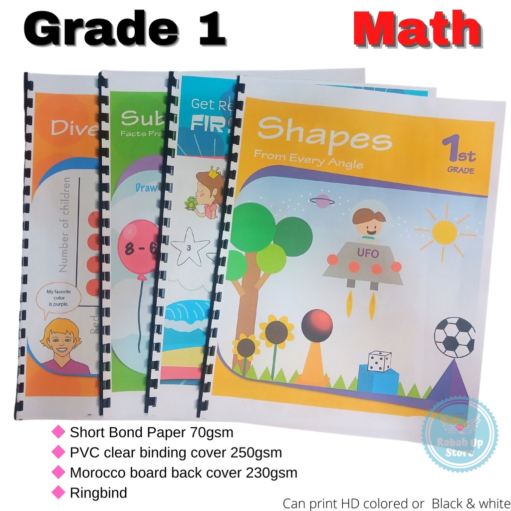 GRADE 1 (Math) Workbook Worksheet Homeschool Learning Materials Part 2 ...