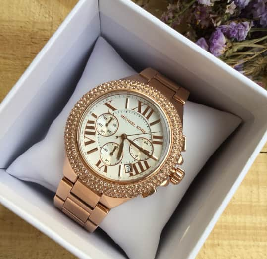 michael kors camille watch gold