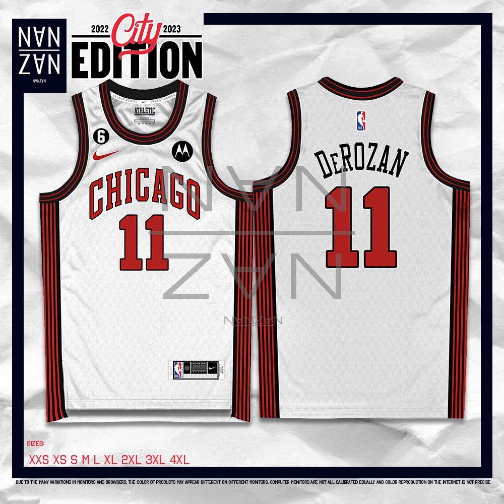 NANZAN City Edition NBA Chicago Bulls Demar Derozan Jersey 2022 Full ...