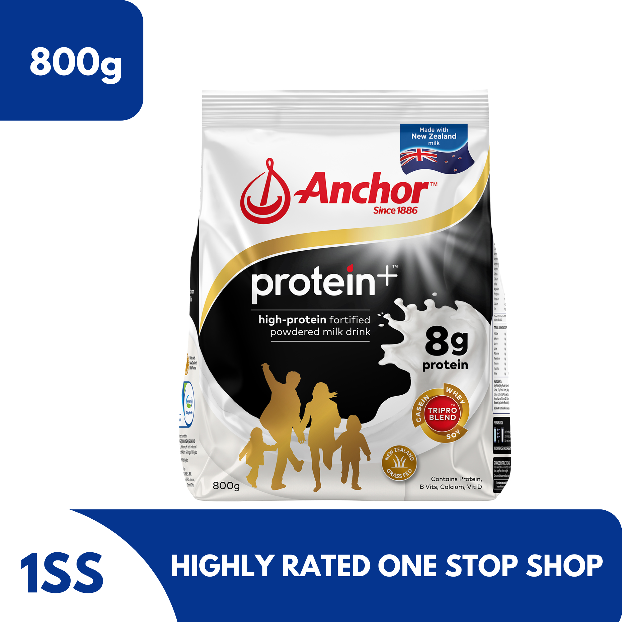 Anchor Protein+ Fortified Powdered Milk Drink, 800g Lazada PH