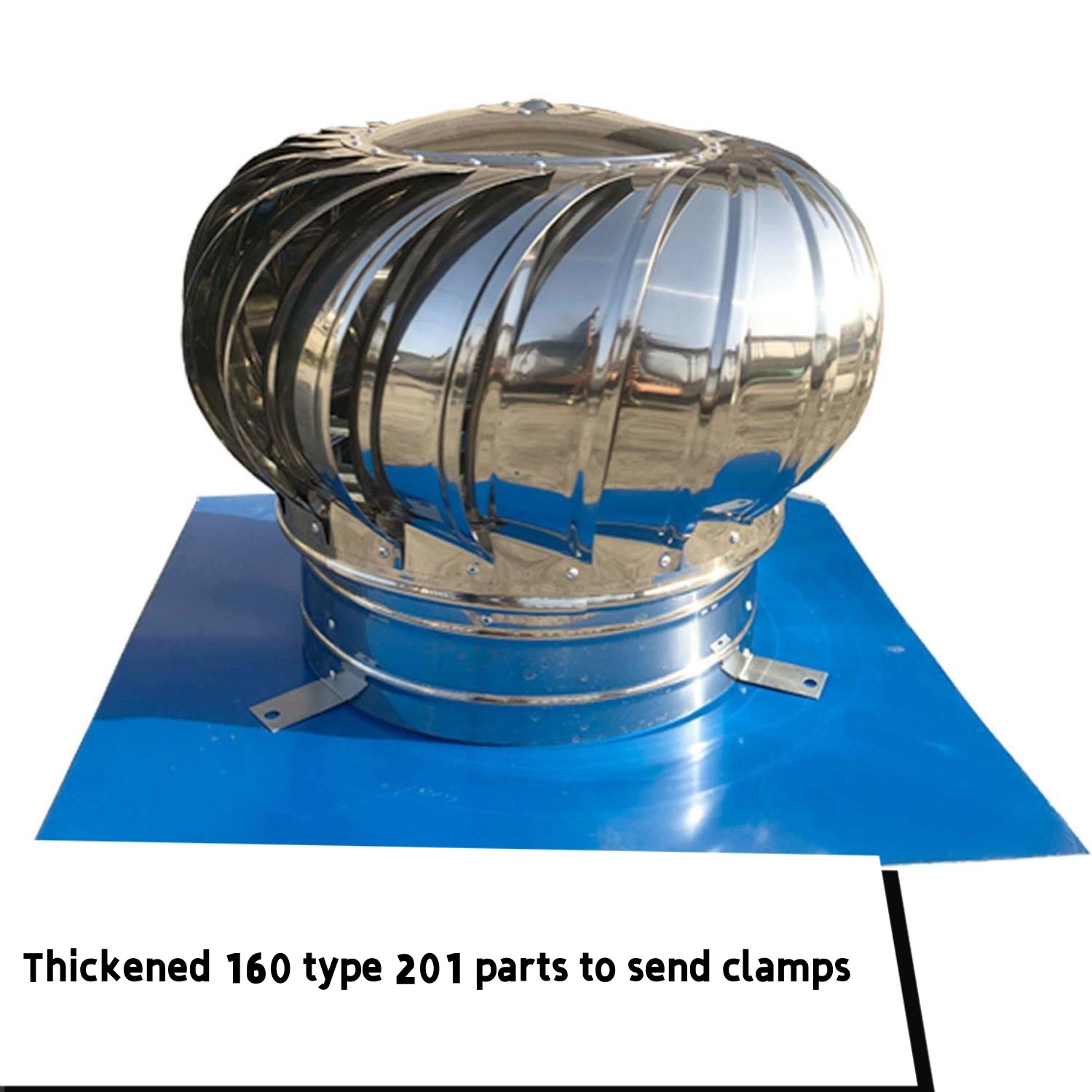 Ventilator Exhaust fan Stainless steel unpowered hood wind ball roof