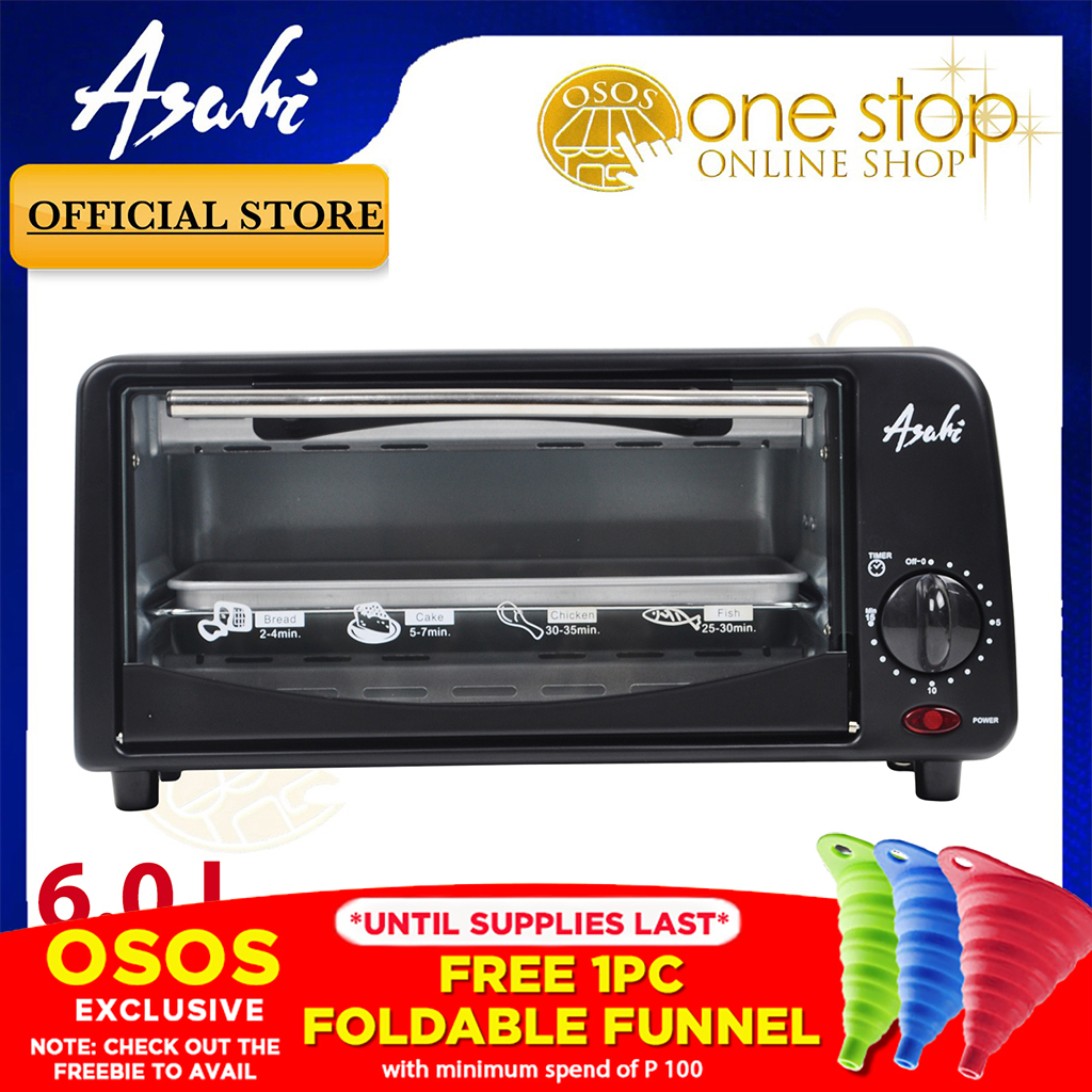 Asahi Original OT612 Electric Oven Toaster 6 Liter •OSOS• Lazada PH