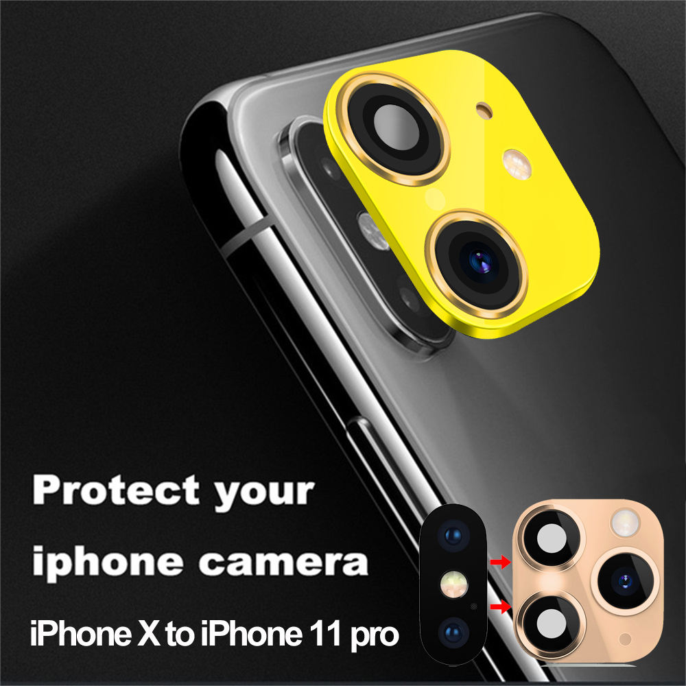 GONGYANG Phone Upgrade Screen Protector Mobile Support flash for iPhone XR X to iPhone 11 Pro Max Fake Camera Lens Sticker Cover Case Seconds Change