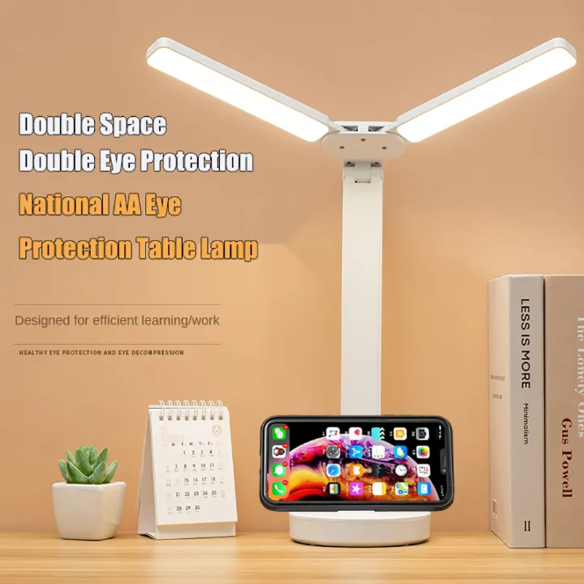 Vimite Led Desk Lamps USB Eye-Protection Table Lamp 3-speed Adjustable Folding Night light For Bedroom Bedside Reading