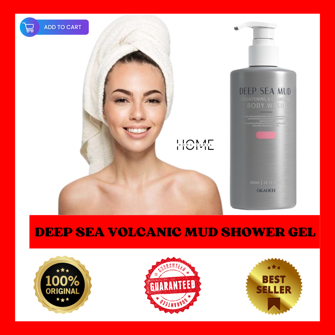 🔥100 ORIGINAL Korean Deep Sea Volcanic Mud Whitening Shower Gel 300ml🔥