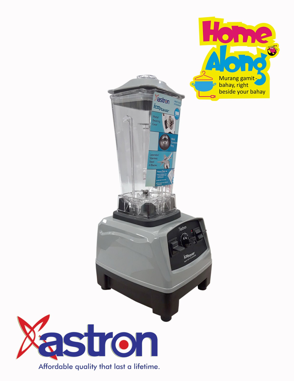 Astron Ice Power Heavy Duty Ice-Crushing Blender (1500W) (2L Capacity) —  Astron Appliances PH