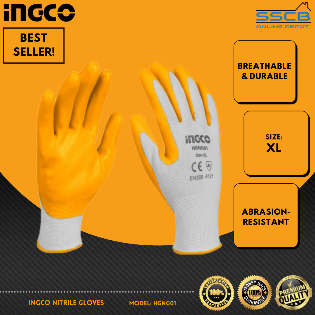 Ingco Nitrile Gloves (HGNG01) Lazada PH