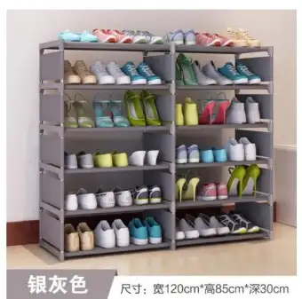 Maqilin Double 6 Layer Shoe Rack Simply Shoe Storage Wardrobe