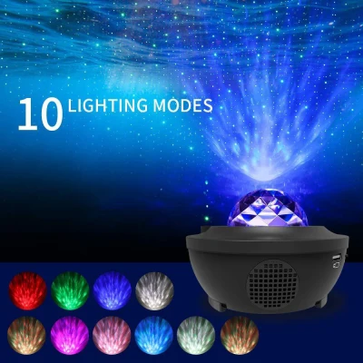 Tsunami 【Lowest Price】Smart Galaxy Projector Light Starry Sky Projection Lamp Sky Night Light with Blueteeth Control Music Player LED Night Light Projection Lamp for Bedroom/living Room USB Supply