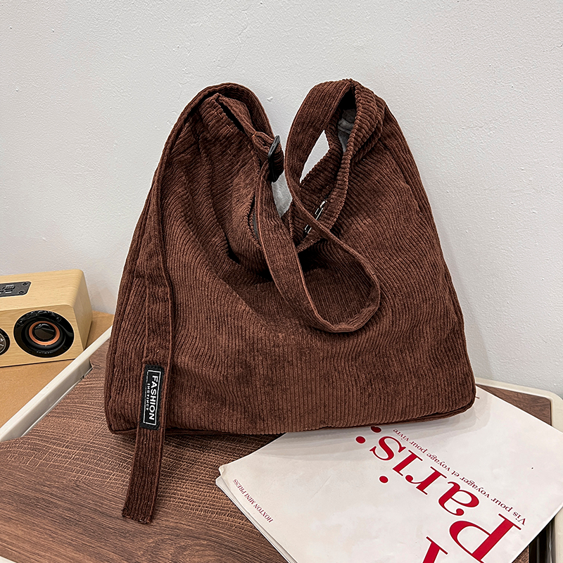 Mumu 3049 Japanese Messenger Corduroy Casual Bag Simple Shoulder Tote ...