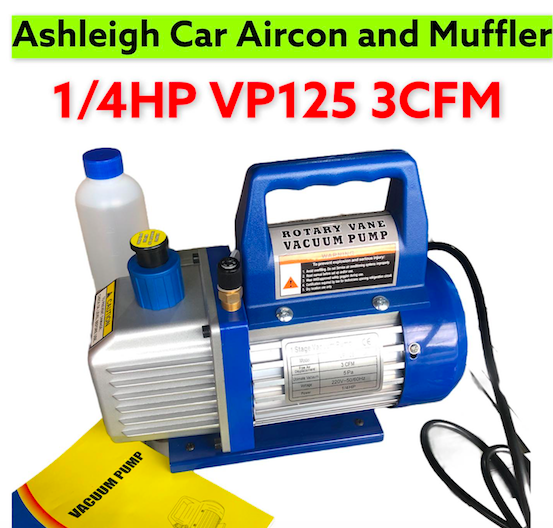 Rotary Vane Vacuum Pump 1/4hp VP125 Single Stage (3cfm) Car aircon