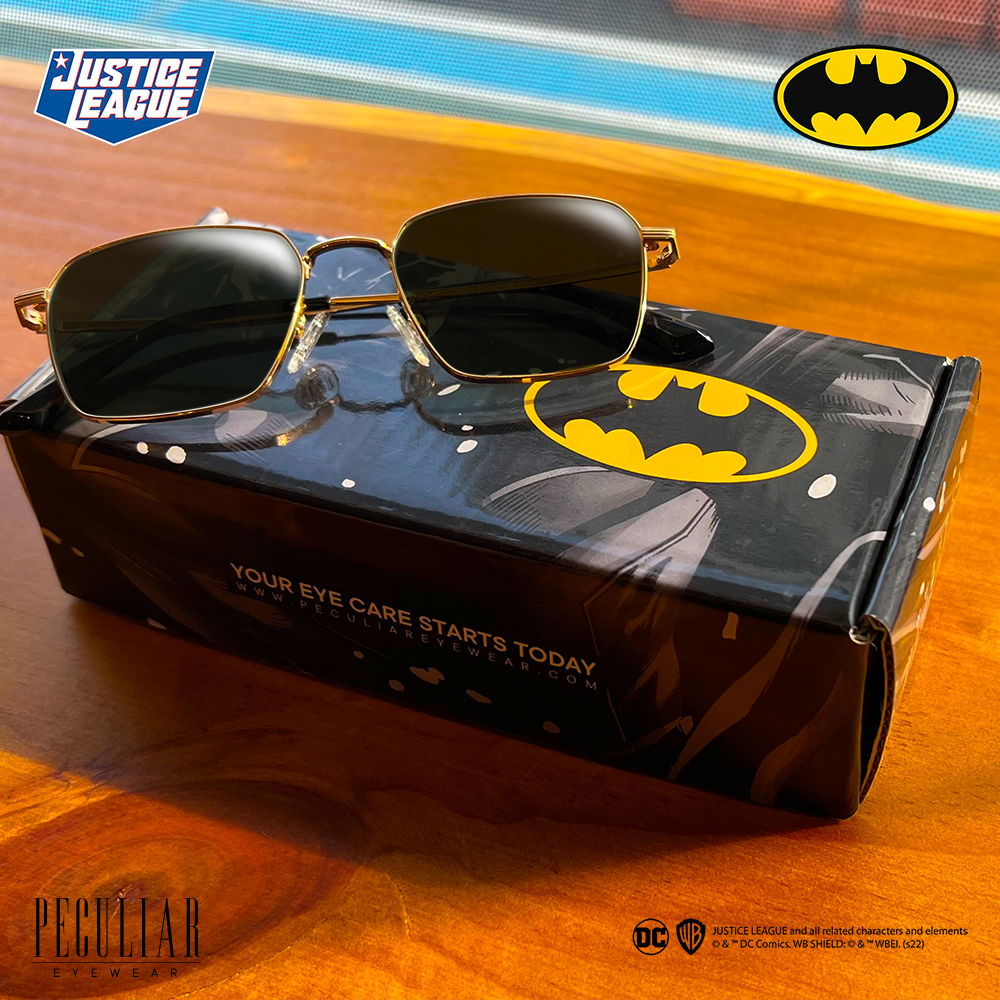 Justice League X Peculiar Eyewear Batman Square Style UV400 Sunglasses