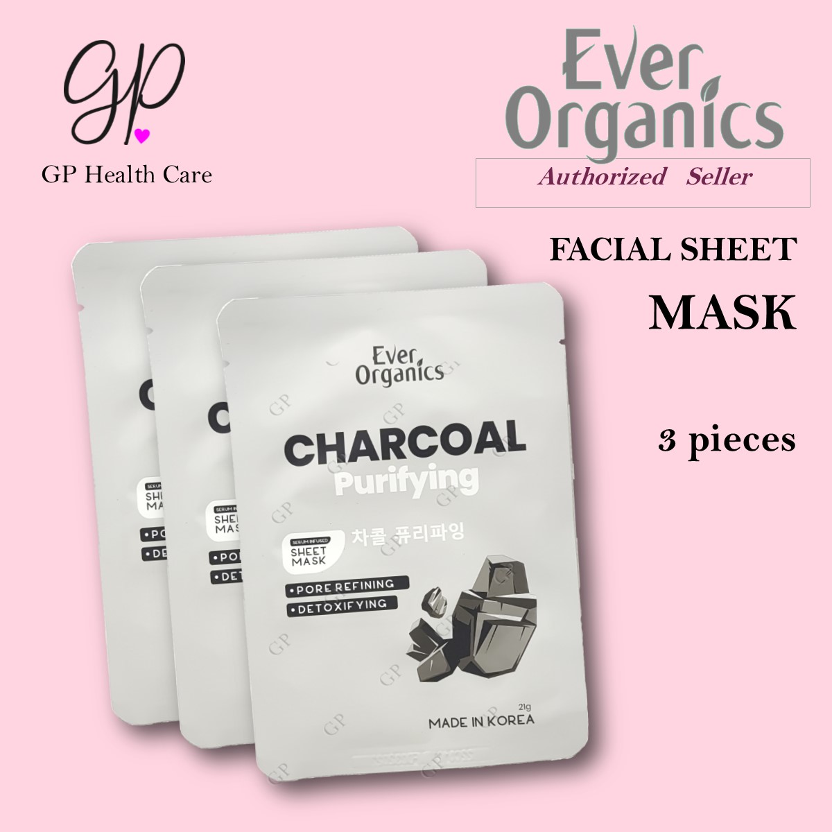 Ever Organics Facial Sheet Mask Charcoal GP Health Care Lazada PH