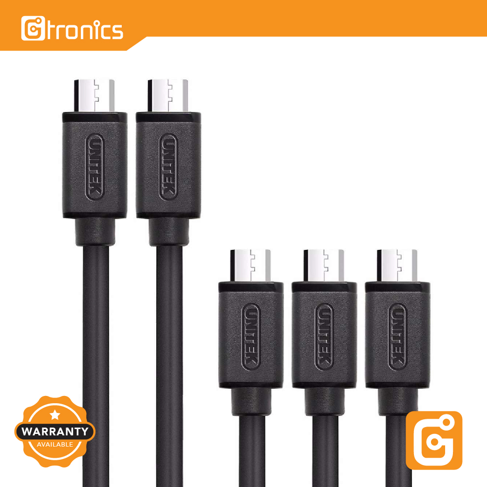 Unitek 5in1 Premium USB2.0 Micro USB Cable Pack (Black) Lazada PH