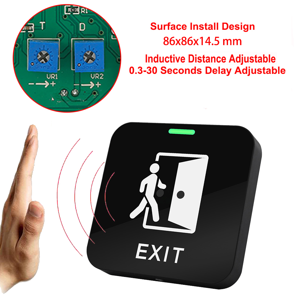 DC12V 24V Surface Install Infrared Sensor Door Lock Release Switch