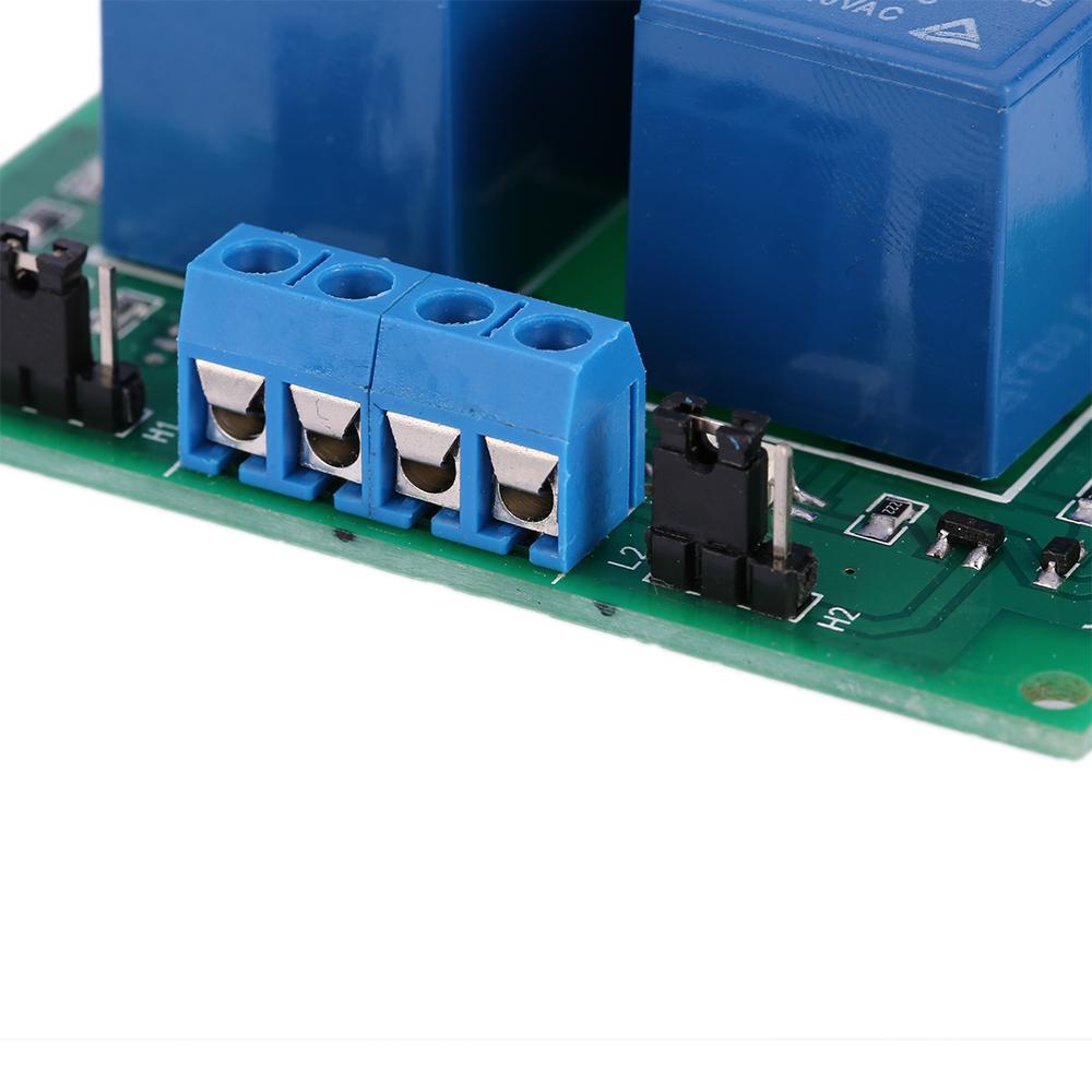 Mô Đun Bảng Mạch Rơ Le 2 Kênh DC 12V 30A Bộ Ghép Quang Cách Ly Kích Hoạt Cao/Thấp