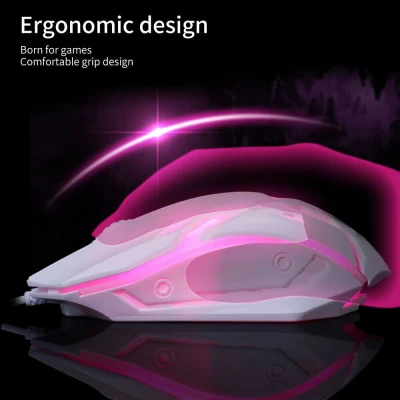 Bestdigital [Ready Stock] S1 7 Colors Mice Ergonomic Wired Gaming Mouse Flank Cable Laptop PC Gaming Mouse