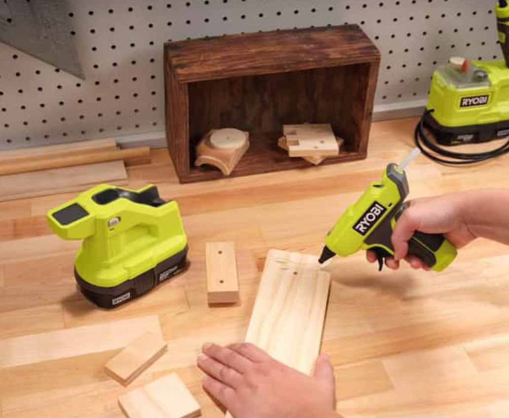 RYOBI P306 18V Cordless Compact Glue Gun (Tool Only Battery and