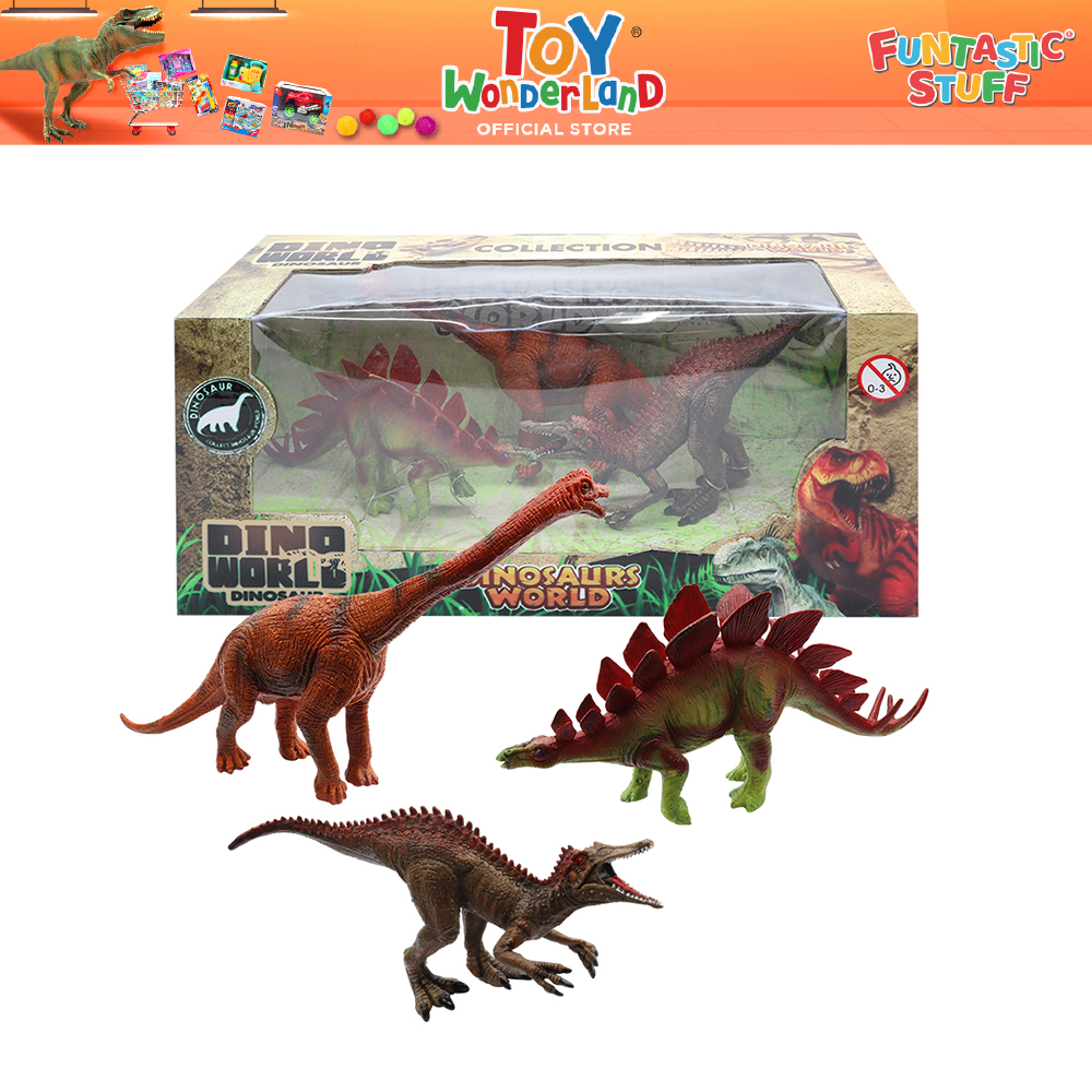 Toy Wonderland Amazing Dino World Dinosaurs Play Set [DINO & COLOR MAY ...