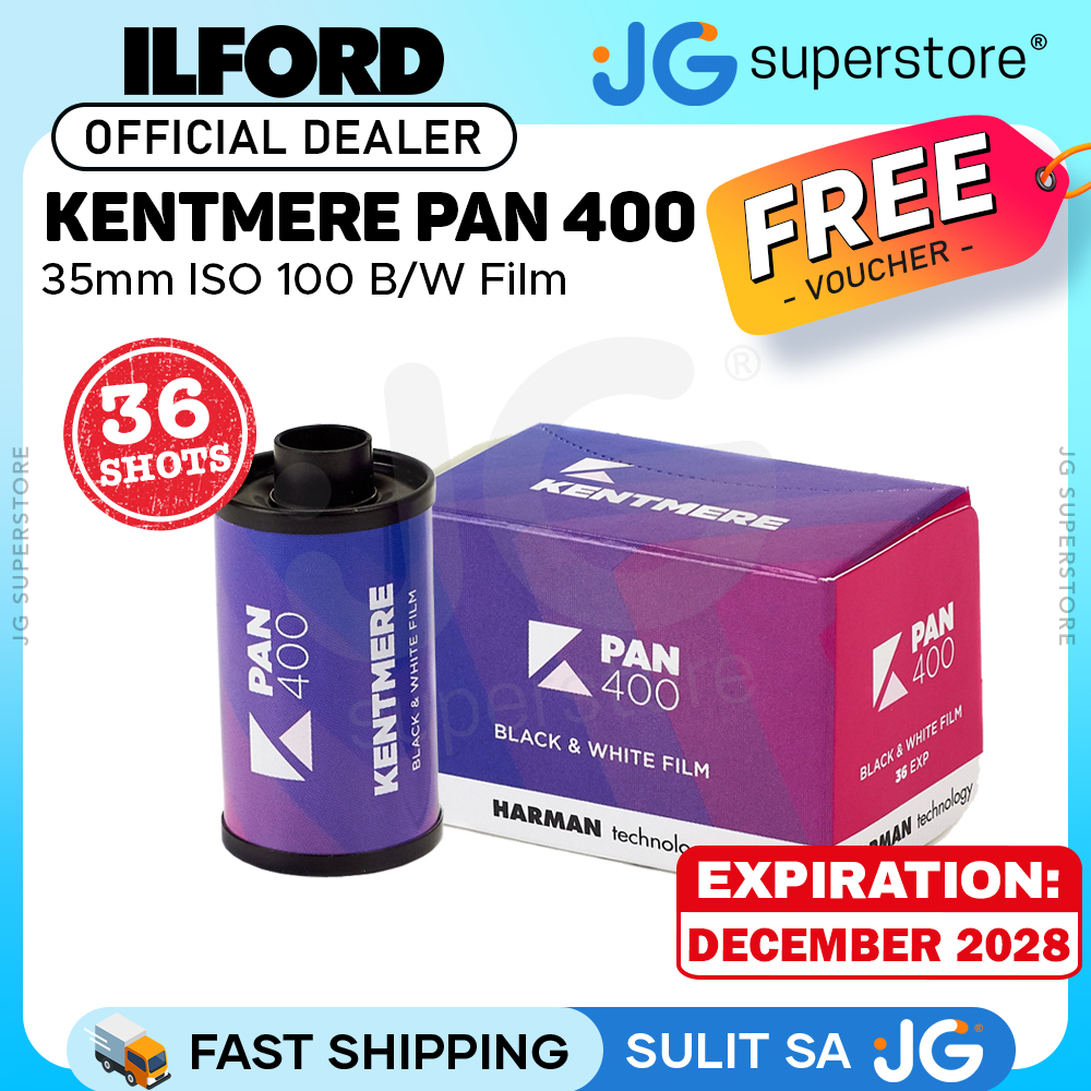 ILFORD Kentmere PAN 400 35mm ISO High Speed Black White Fine