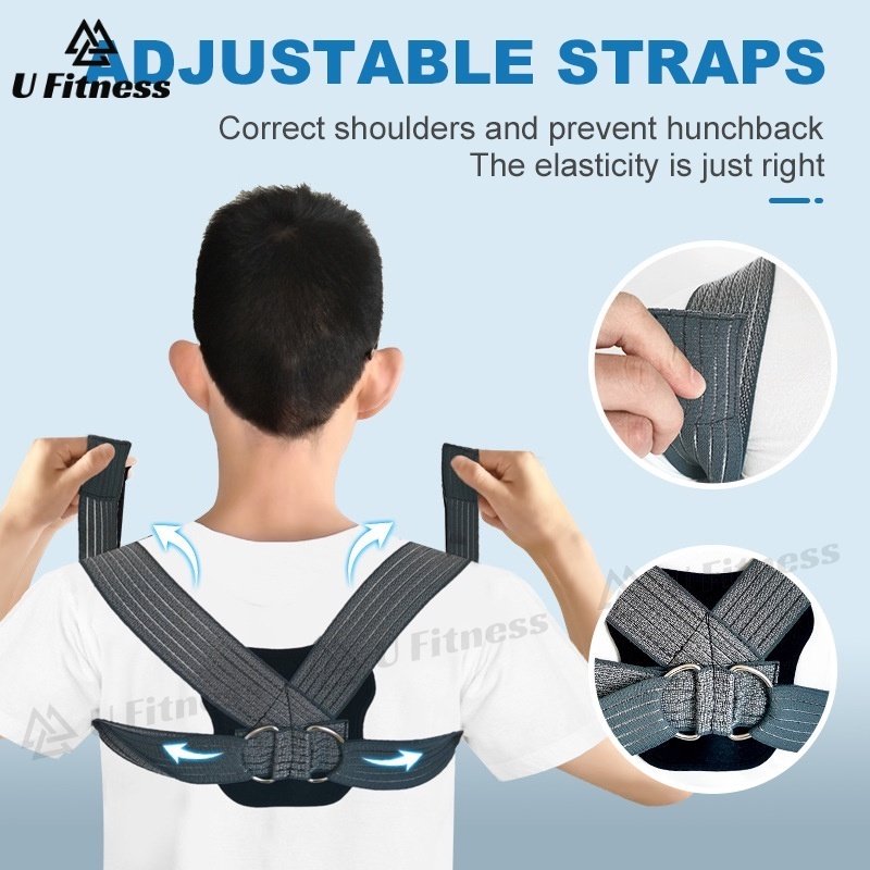 Adjustable Posture Corrector Back Support Strap Brace Shoulder Spine ...