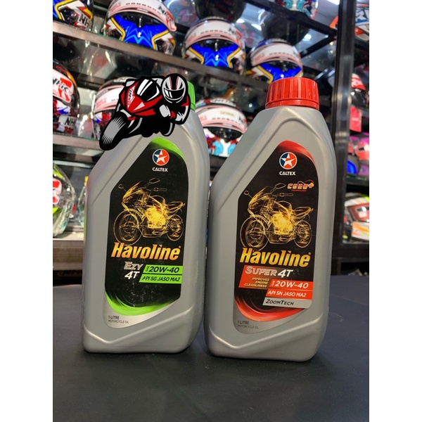 Caltex Havoline OIL EZY 4T & SUPER 4T (20w40) 800ML /1Liter OF XPOWER