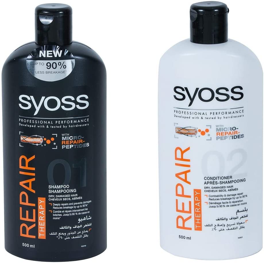 Compliment Federaal nieuws Syoss Repair Therapy Shampoo and Conditioner 500ml | Lazada PH