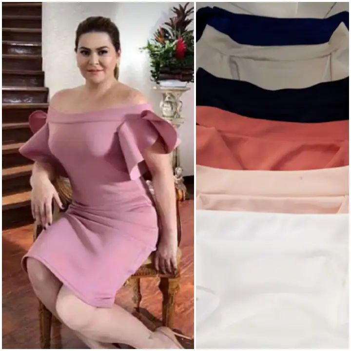 Old rose dress for chubby Clearance