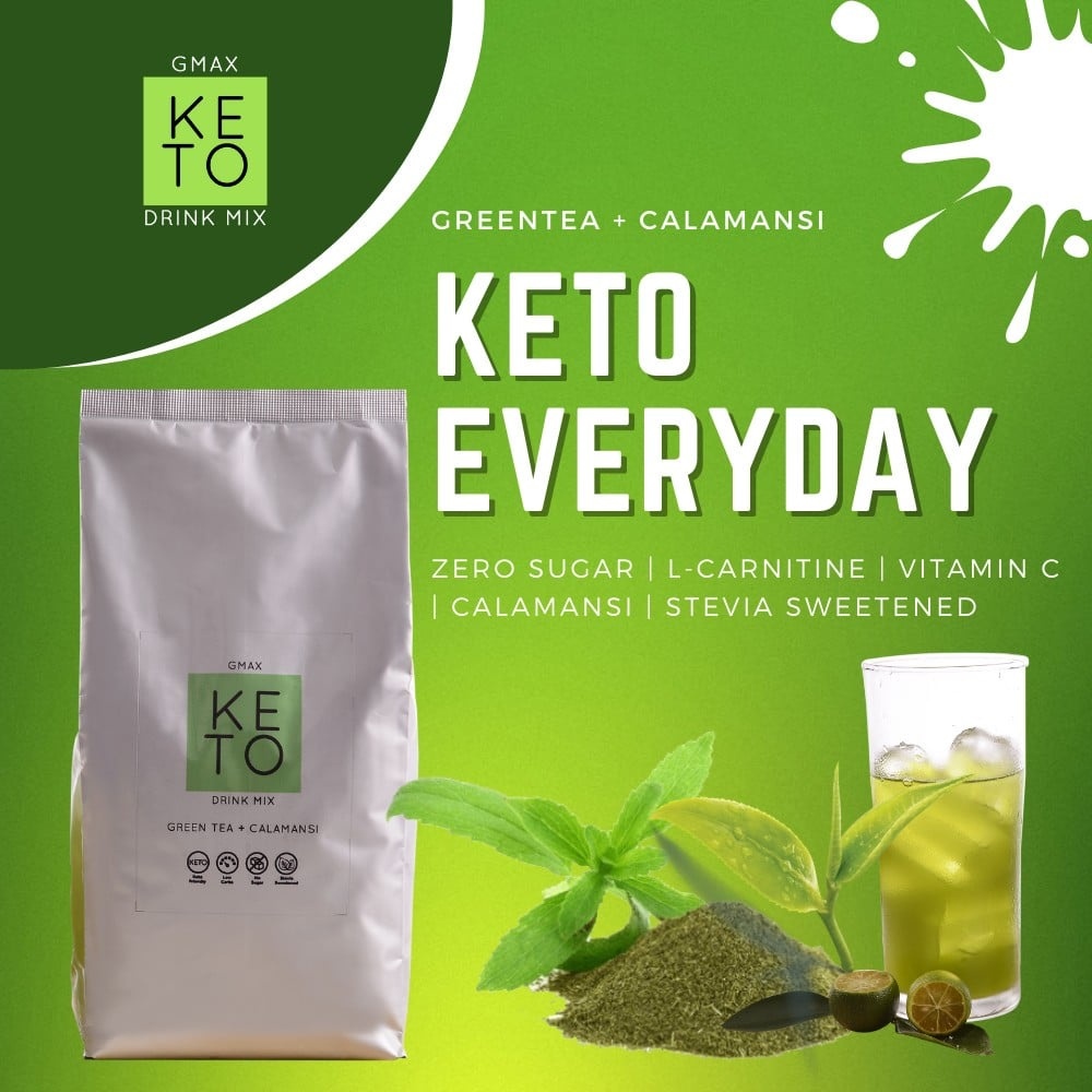 xxxx keto coffee xxxx Gmax Keto Drink Mix Green Tea Calamansi (REPACKED