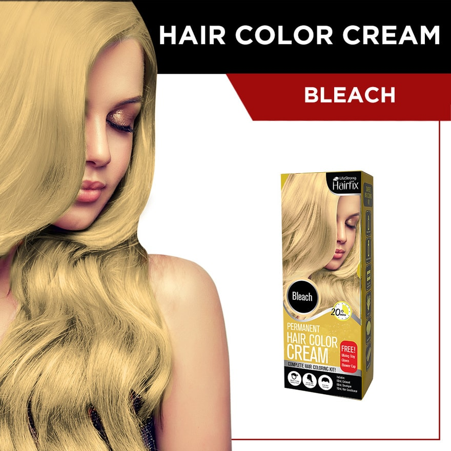 Hairfix Bleach Permanent Hair Color Cream Kit 120ml | Lazada PH