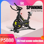 "Spinning Fitness Bike with Humanized Adjustment System - "