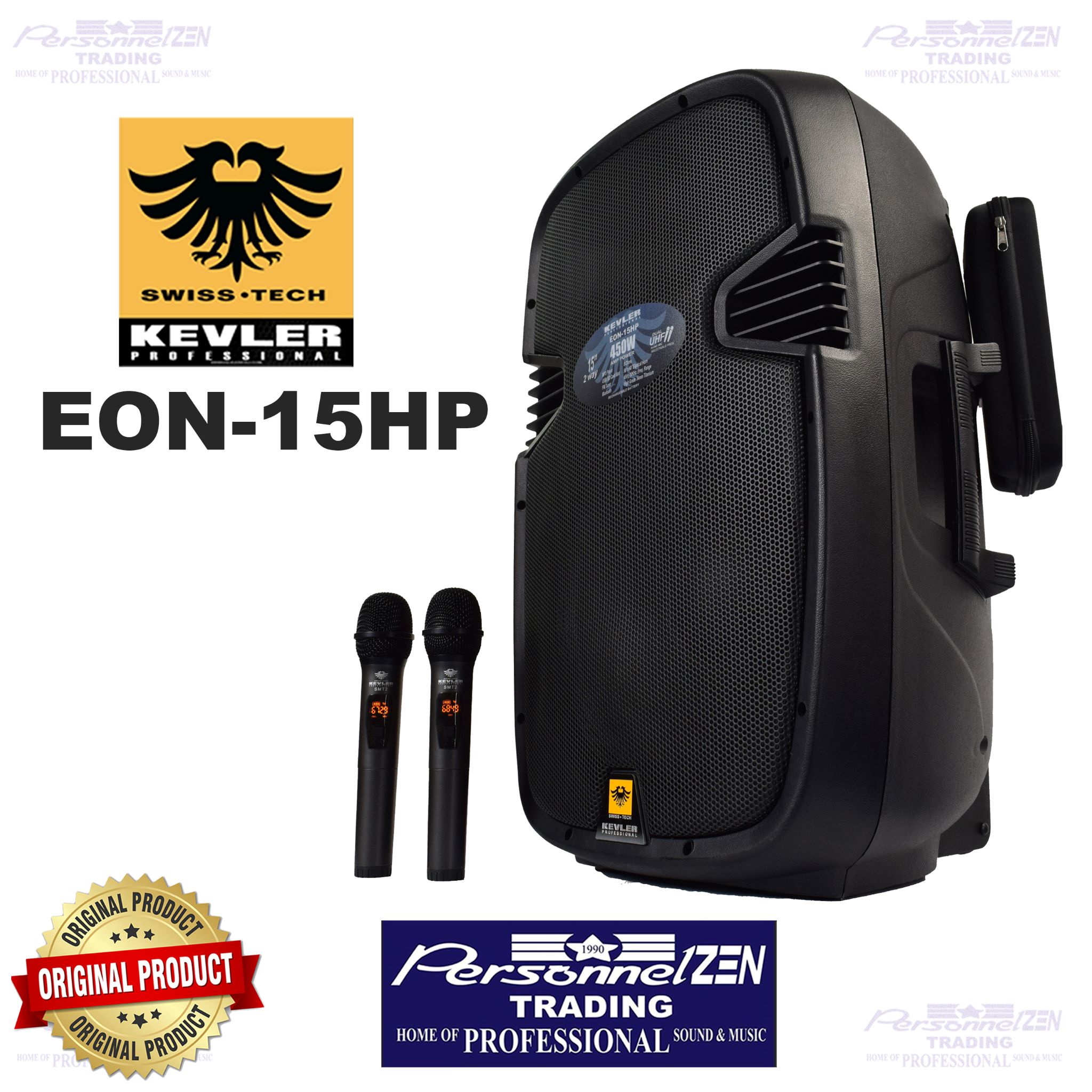 KEVLER EON15HP PORTABLE RECHARGEABLE POWERED SPEAKER WITH WIRELESS MICROPHONE Lazada PH