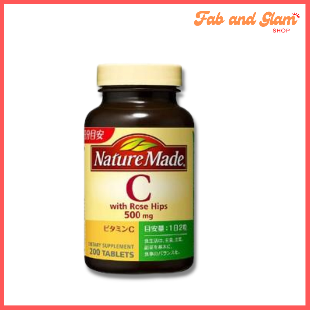 Nature Made Vitamin C Rose Hips 1000 mg per dose 200 Tablets Lazada PH