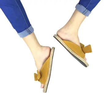 womens flat slip on sandals