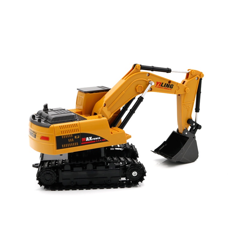 124 Remote control excavator toy Engineering Car Dump Metal Truck