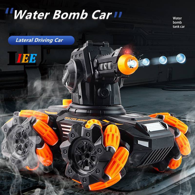 ♘Remote control shooting tank toy car launch 2.4G RC 118 tank