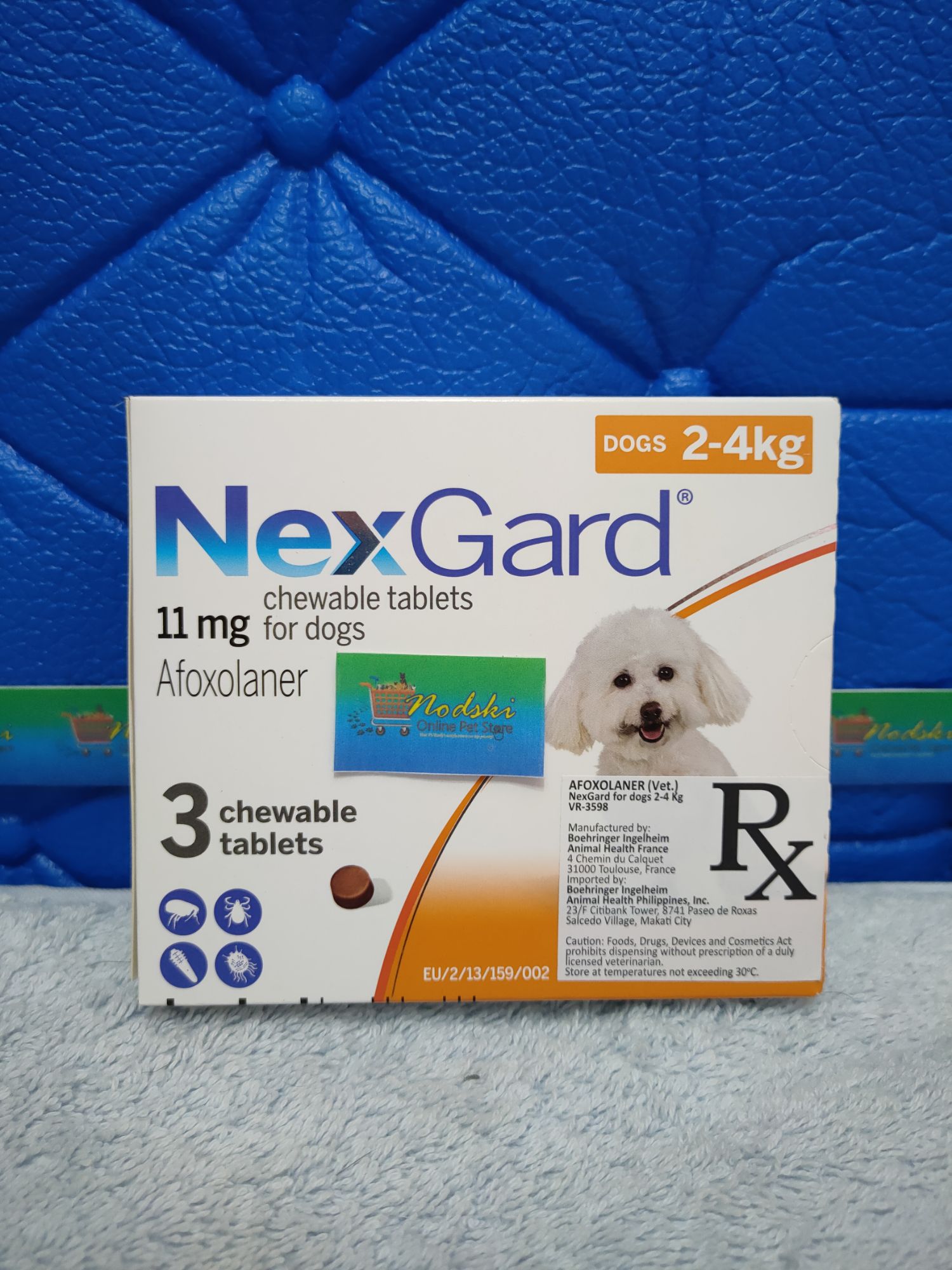 [FREE SHIPPING & COD] (Box of 3) Nexgard (2-4kg) Anti Tick and Flea ...