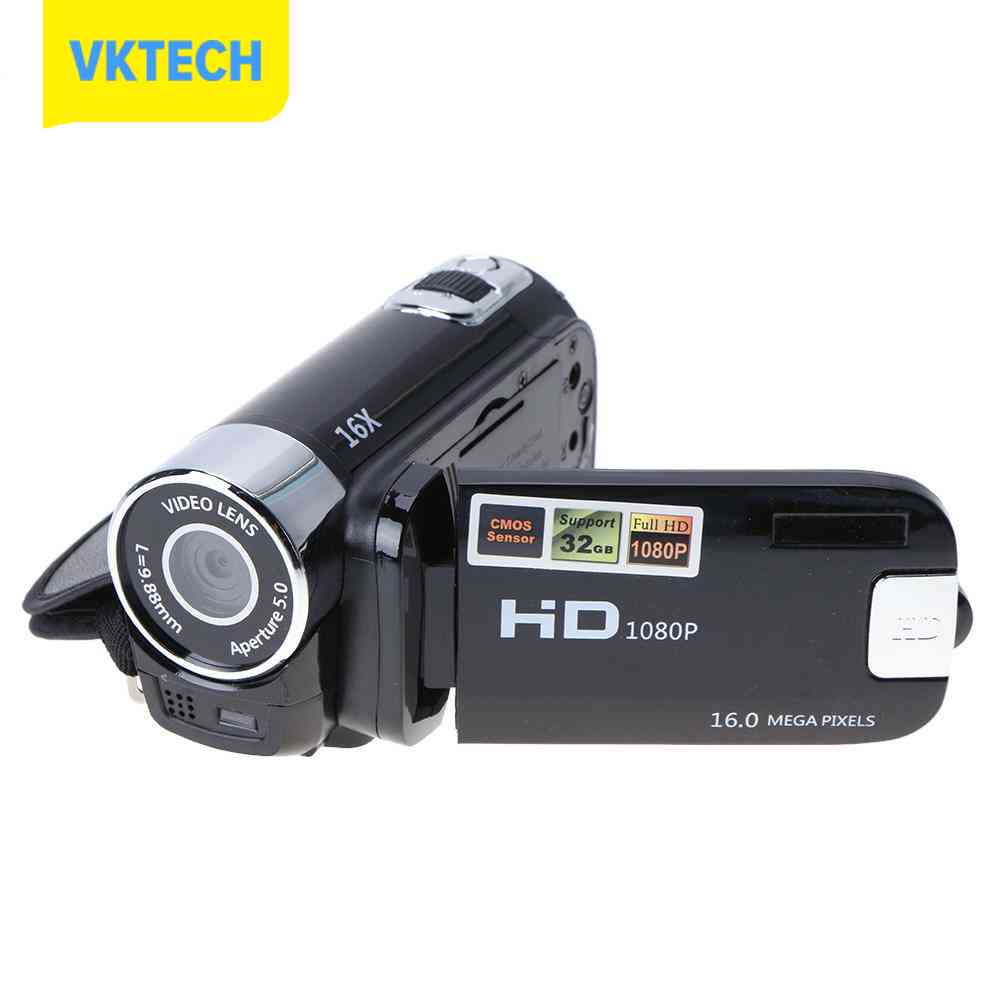 [Vktech] Digital Video Camera Full HD 1080P 32GB 16x Zoom Mini