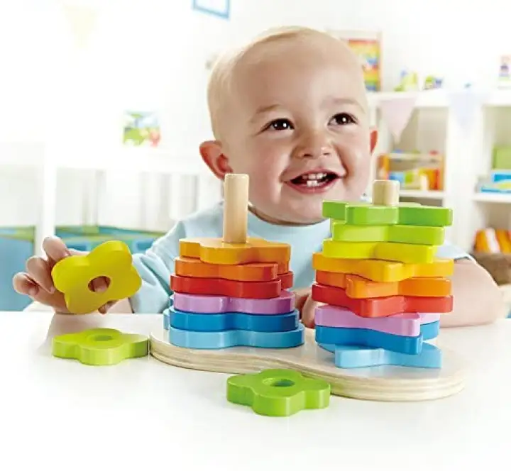 hape double rainbow stacker