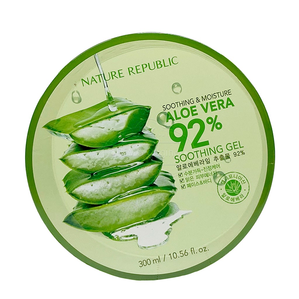 Ready Stock】 Nature Republic Aloe Vera 92 Soothing Gel 300g Lazada Ph 0541