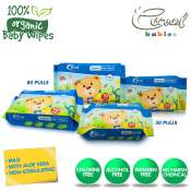 Coral Babies Organic Baby Wipes Set of 4