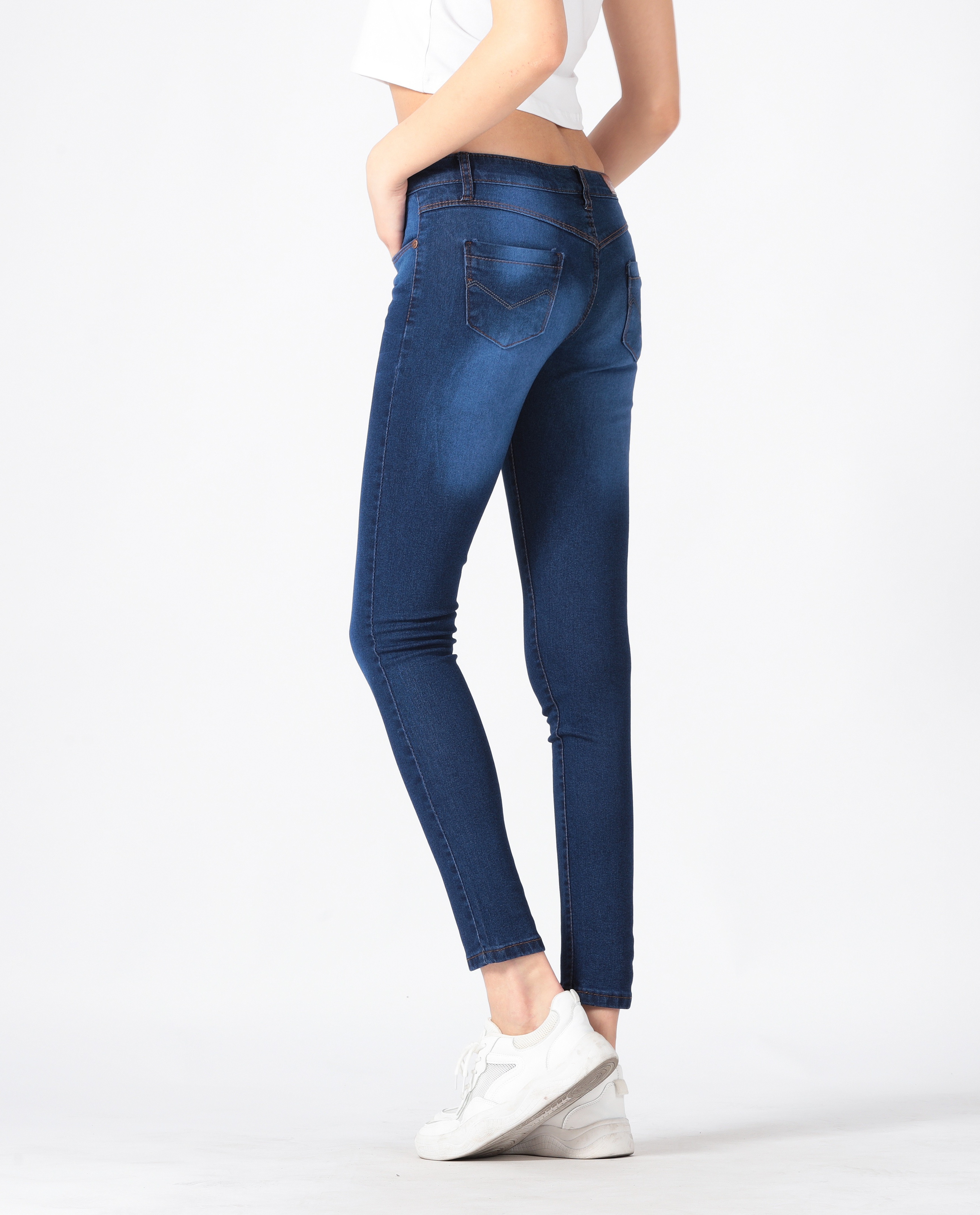 Women's Stretchable Denim Pants Fashion Attire 9201