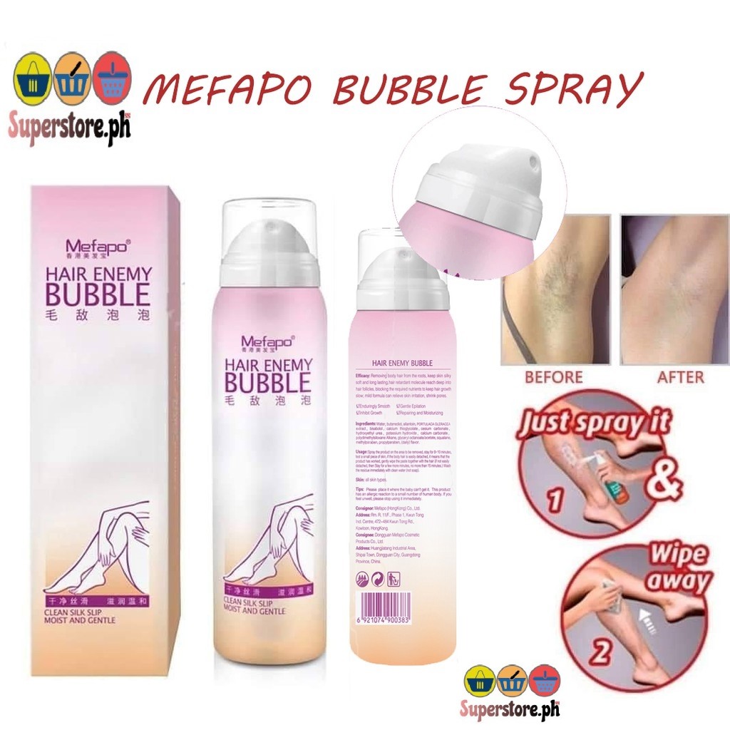 BEST SELLER MEFAPO HAIR ENEMY BUBBLE SPRAY HAIR REMOVING SPRAY FOAM