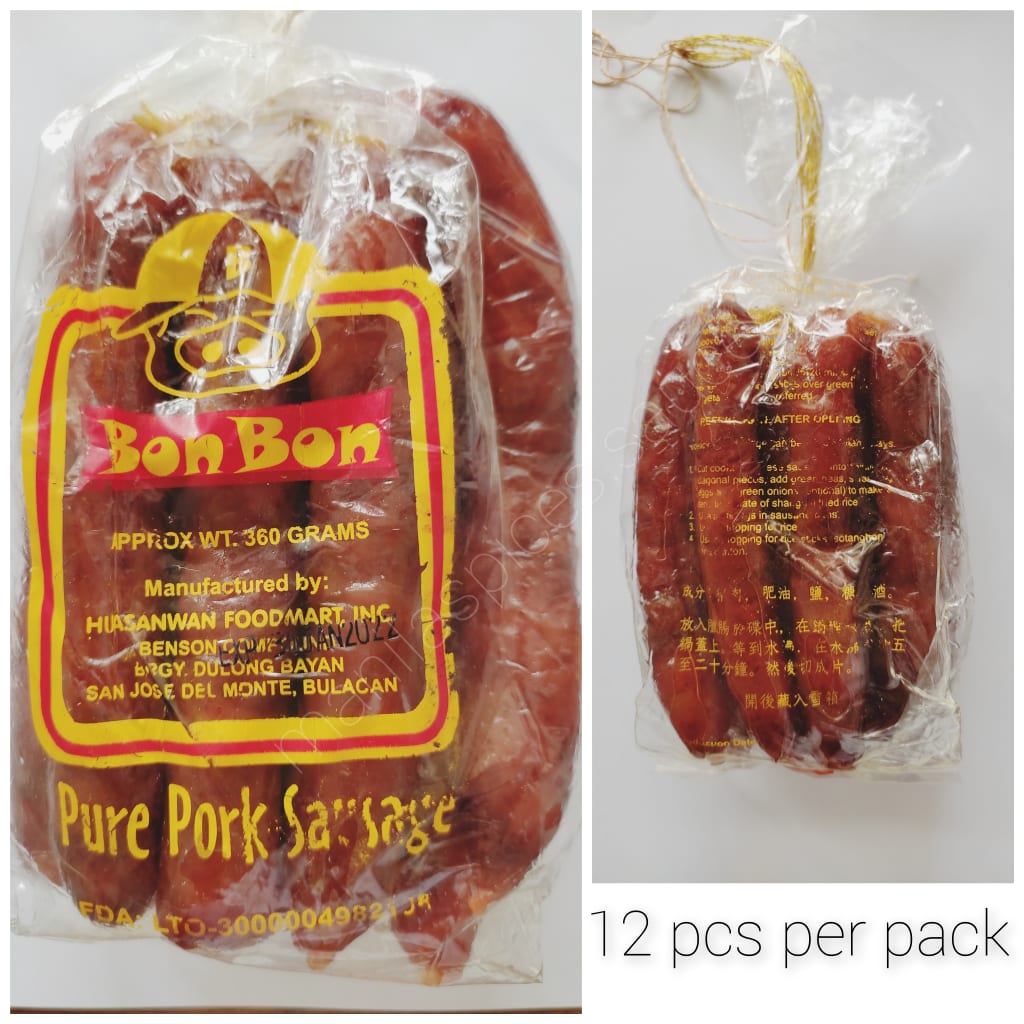 Sausage Chinese Chorizo 12 pieces per pack Sulit pack Lazada PH