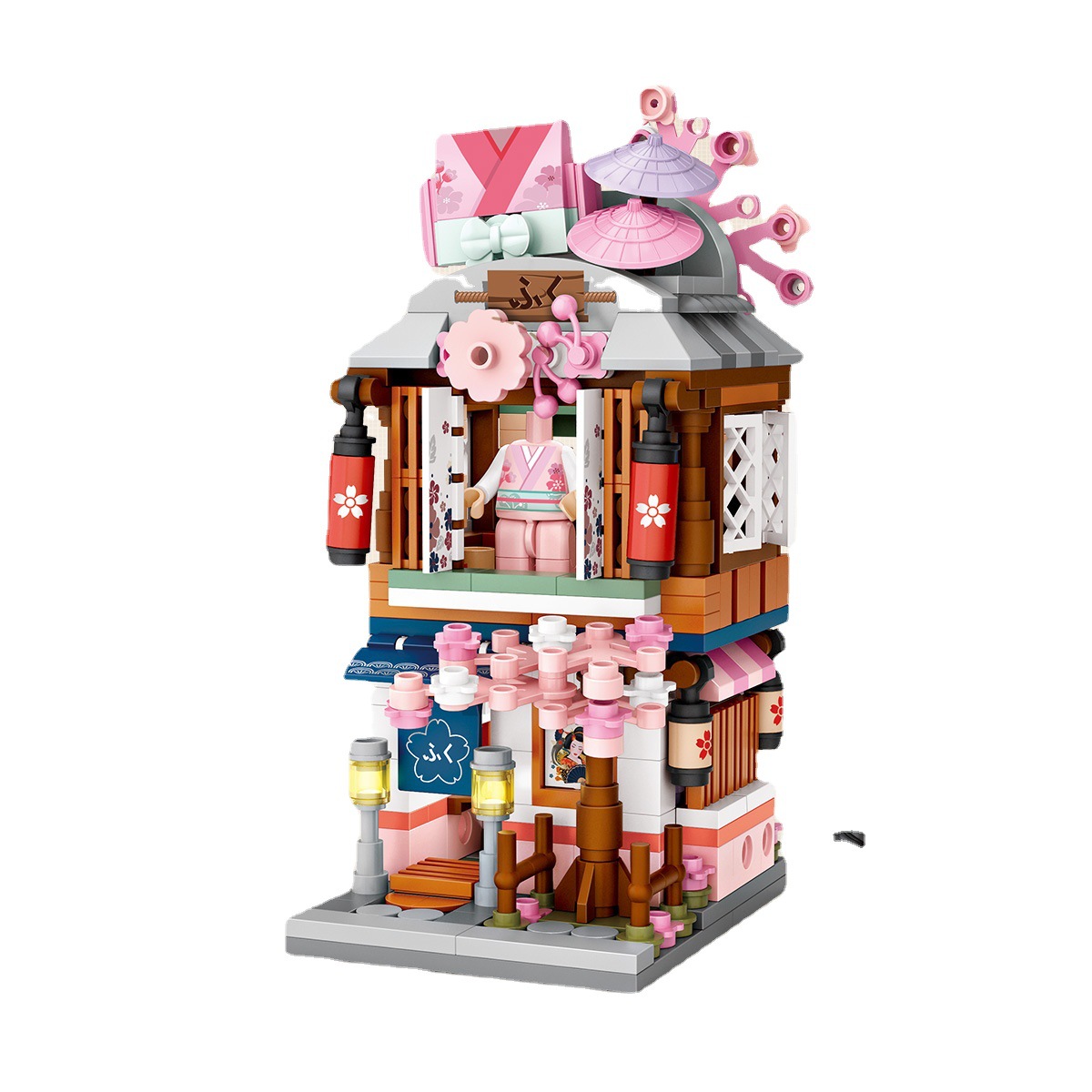 LOZ Diamond Blocks Japanese Ramen Shop Street View Building Kit 1654