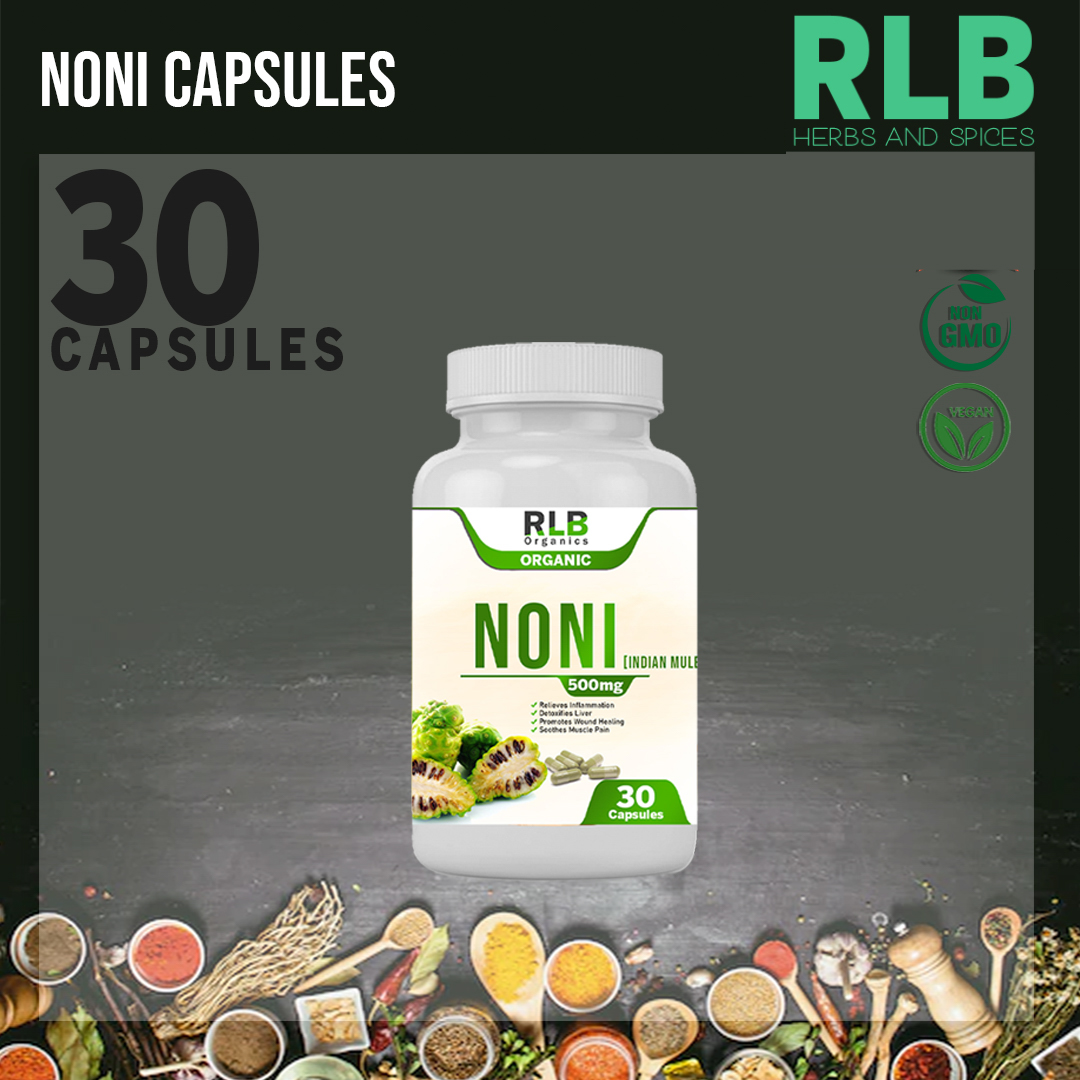 Noni Capsules 30 pcs Vitamins Minerals & Ascorbic Acid Rich in