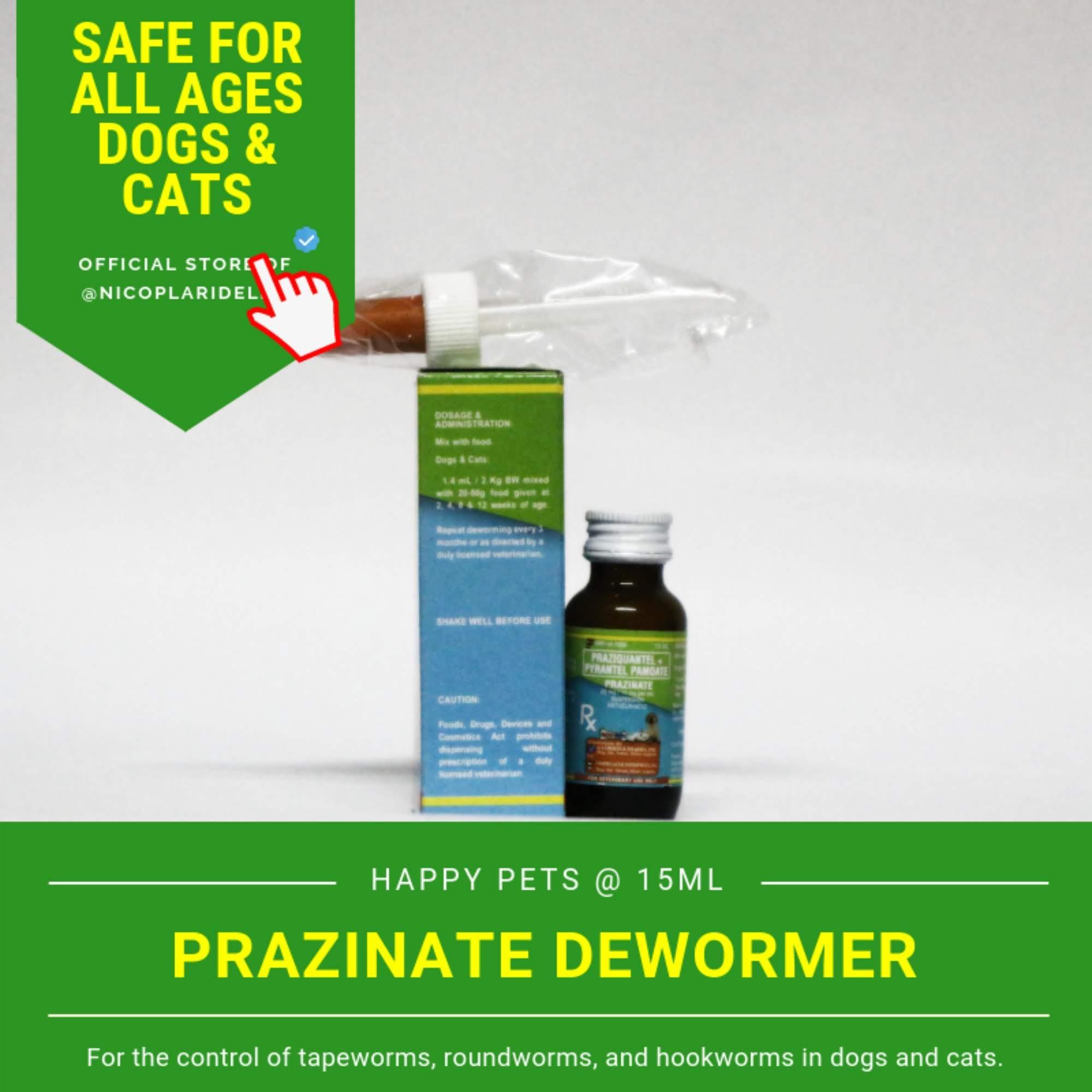 Happy Pets Prazinate Pyrantel Dewormer for Dogs and Cats (15ml) review