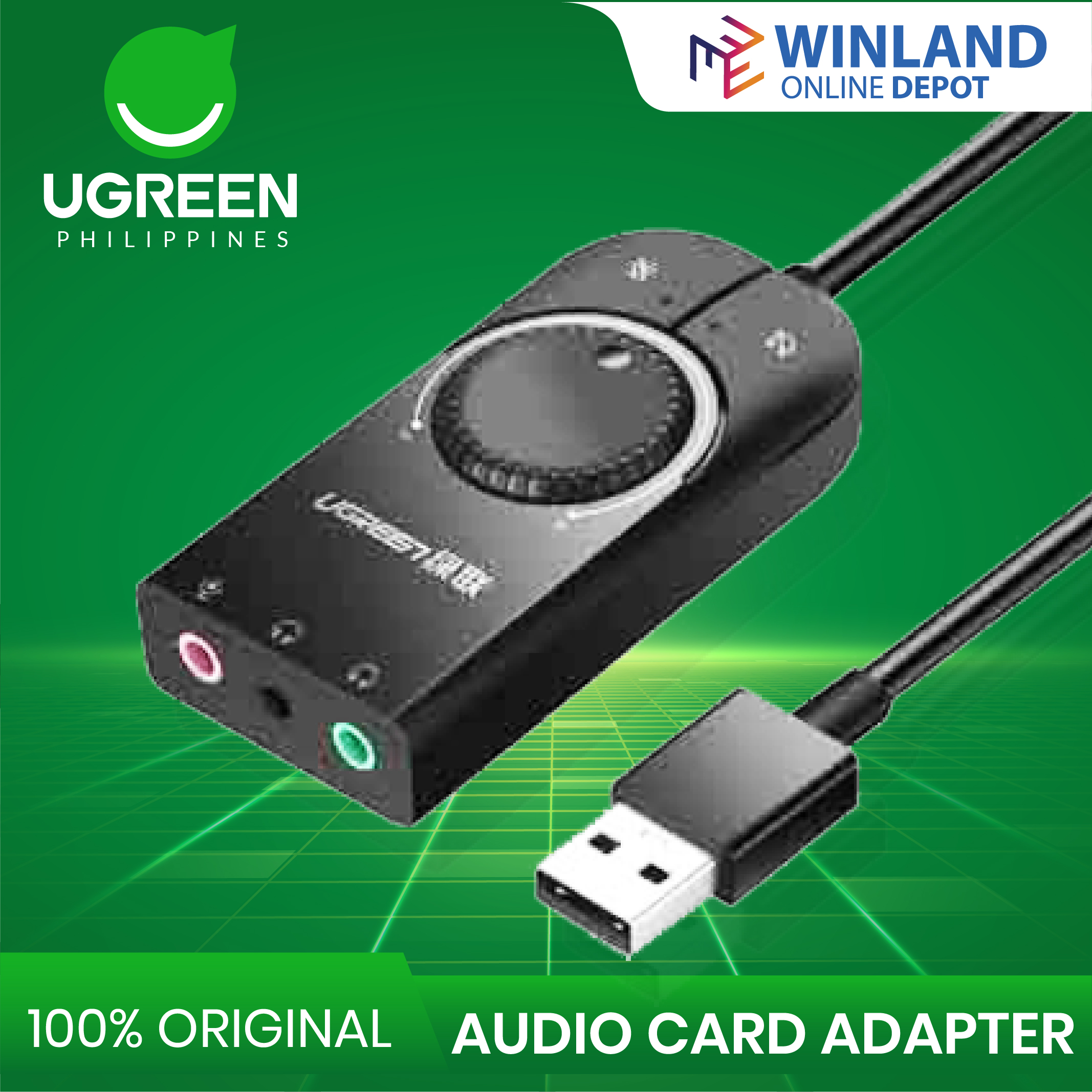 UGREEN by Winland USB External Stereo Sound Card Audio Card Adapter